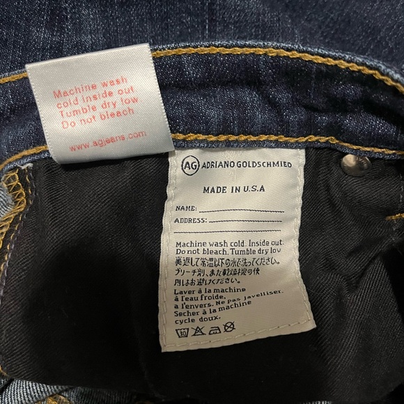 Ag Adriano Goldschmied Women's Dark Blue Jeans - Picture 6 of 7